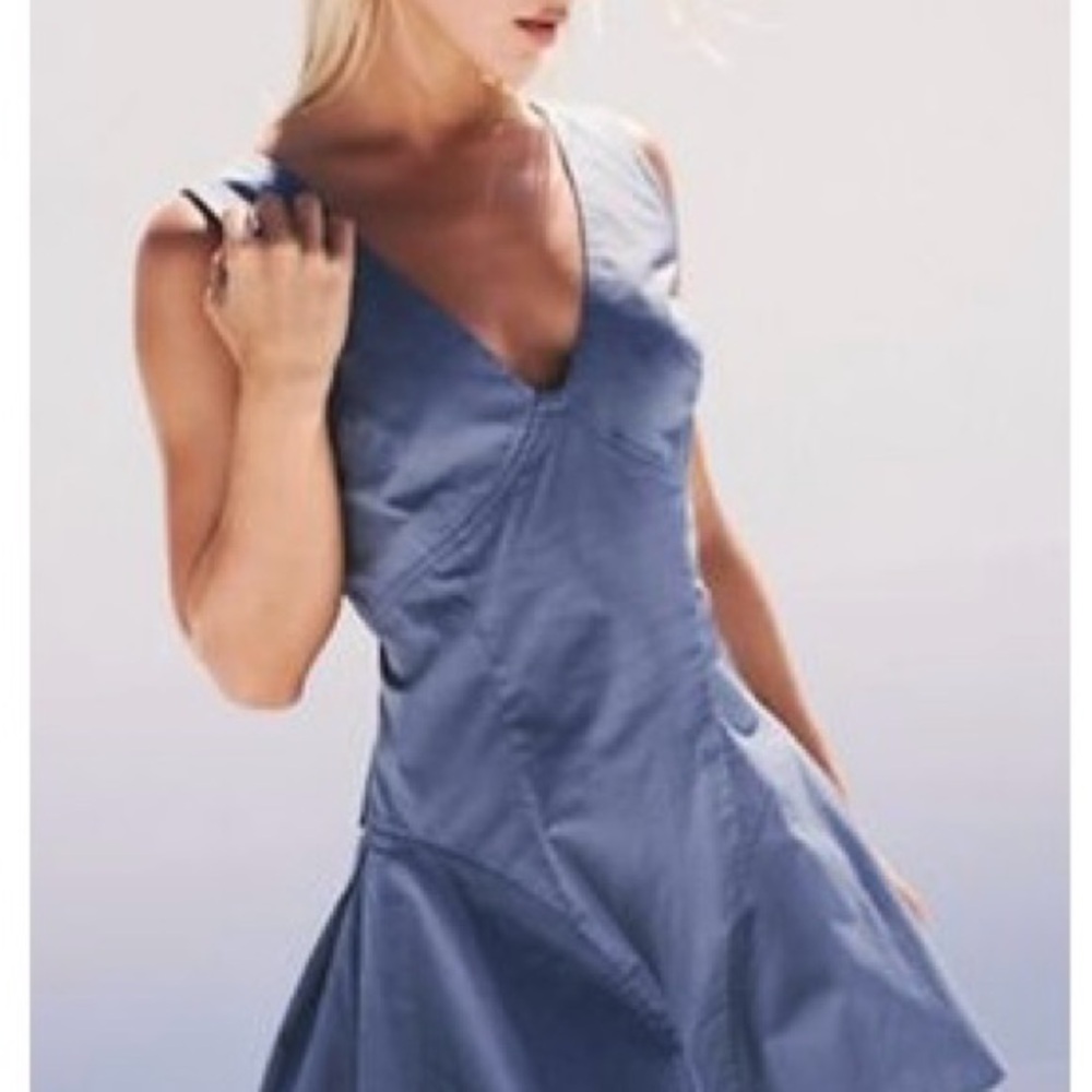 NWT Free People eye catching -Blue Sleeveless Dress size medium